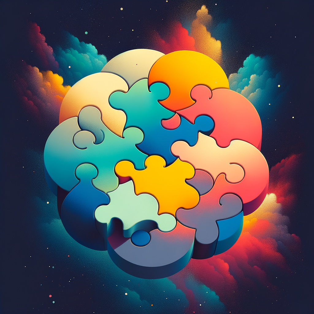 Found Family - Abstract art representing connection