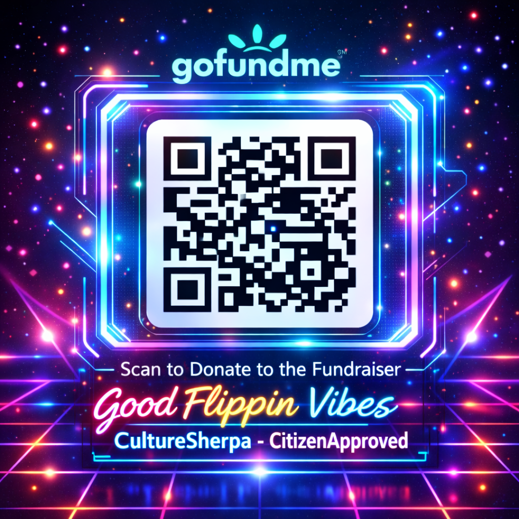 QR code to donate to Good Flippin Vibes
